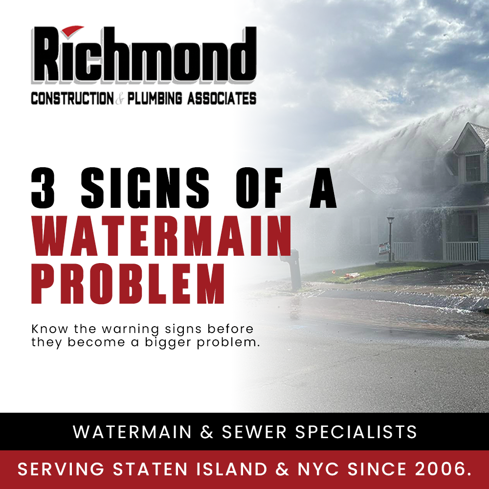 3 Signs You May Have a Watermain Issue